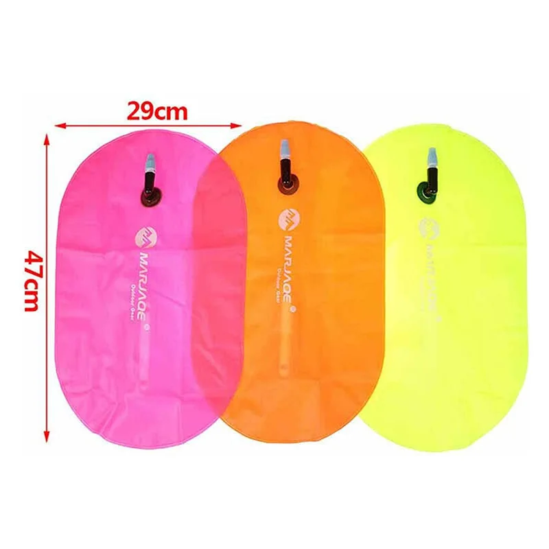 Single Airbag Thickened Swimming Package PVC Lifebuoy Buoy Prevent Drowning Inflatable Floating Ball Buoy Air Drying Bag Safety