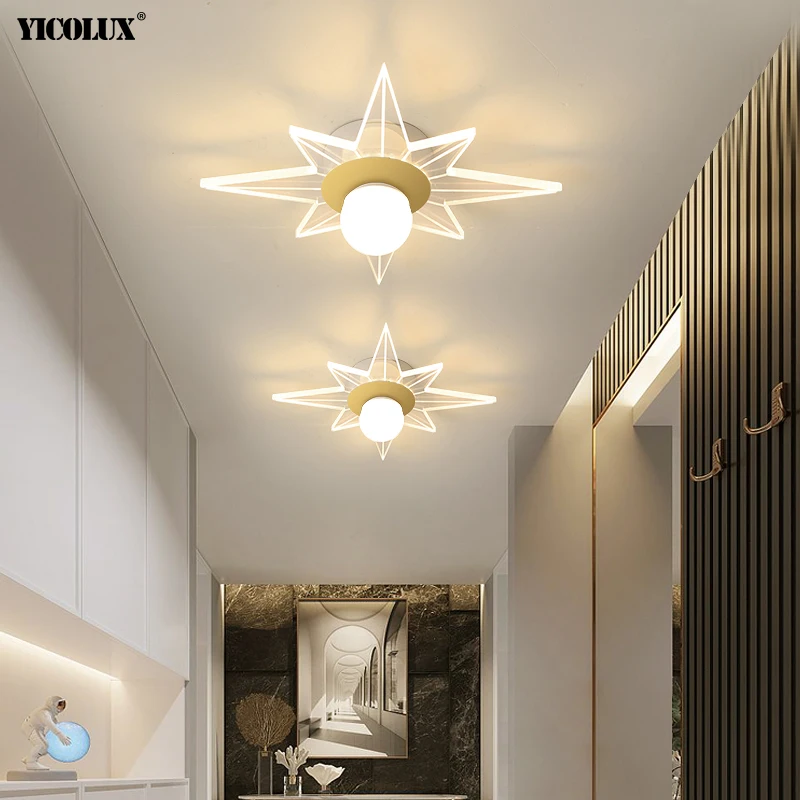 

Gold White New Modern LED Chandelier Lights Indoor Lighting Living Room Bedroom Corridor Aisle Home Iron Acrylic Lamps Luminaire