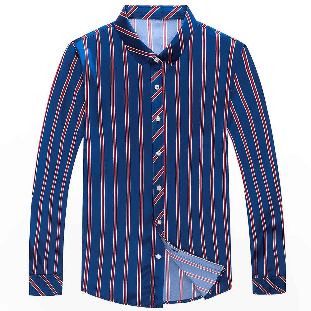 2022 brand designer striped mens shirts for men clothing korean fashion long sleeve shirt luxury dress casual clothes jersey 912