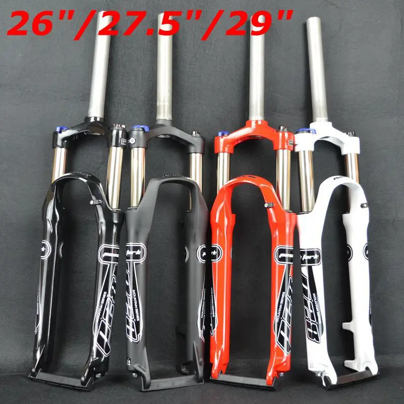 

PASAK bicycle fork 26/27.5/29inch mountain bikes fork Suspension Bike Bicycle MTB Fork Manual Contorl Alloy Disc Brake Oil 9mmQR