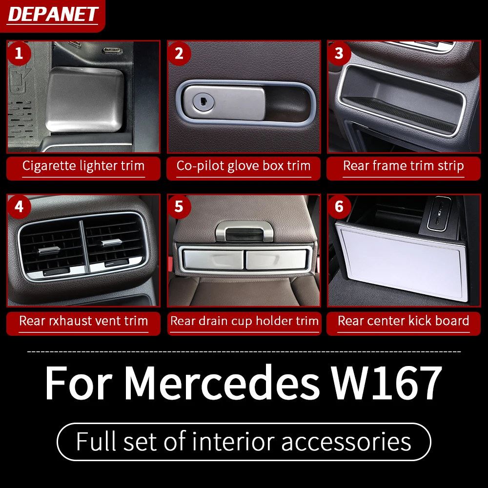 

trim for Mercedes 20-2024GLE W167 350 v167 coupe cover supplies gls x167 450 500e 350d 53 amg critical trim interior accessories