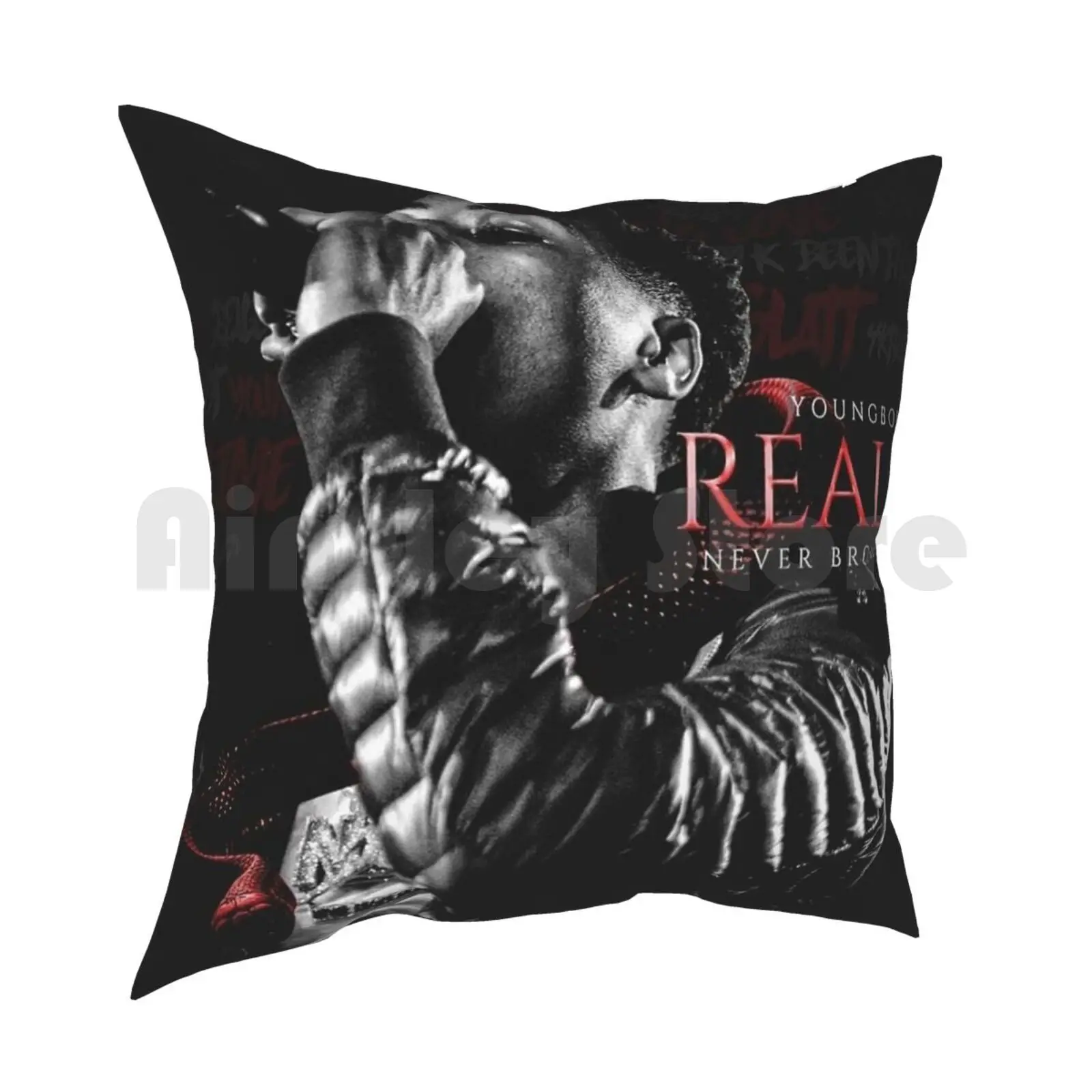 Youngboy Never Broke Again-Realer Pillow Case Printed Home Soft Throw Pillow Young Boy Never Broke Again Youngboy Realer