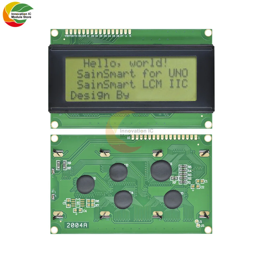2004 Lcd-scherm Module Iic/I2C/Interface Module LCD1602 LCD2004 Screen Aanpassing Uitbreidingskaart Blauw En Groen screen