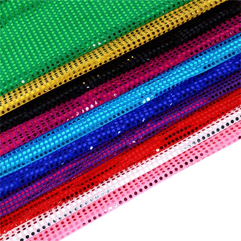 Shiny 6 mm Sequins Fabric Sewing Stage Clothing Curtain Wedding Party Background Dance Dress Christmas Decorations Diy Drapery