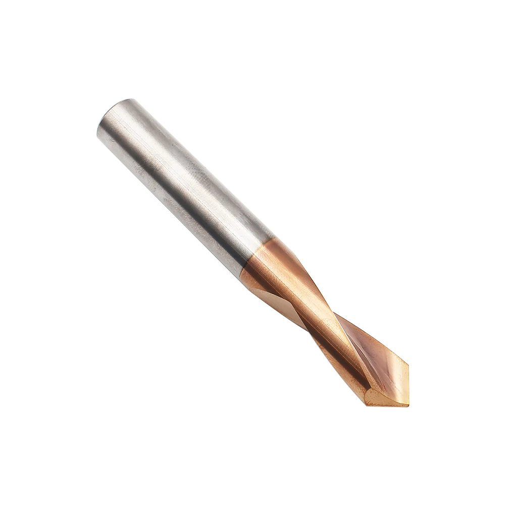 HRC55 3Mm 4Mm Hợp Kim Vonfram Thép 90 Độ Điểm Khoan Sơ Khai Đốm Vị Trí Trung Tâm Hơi Hướng Dẫn Phi Công Lỗ chamfering Máy