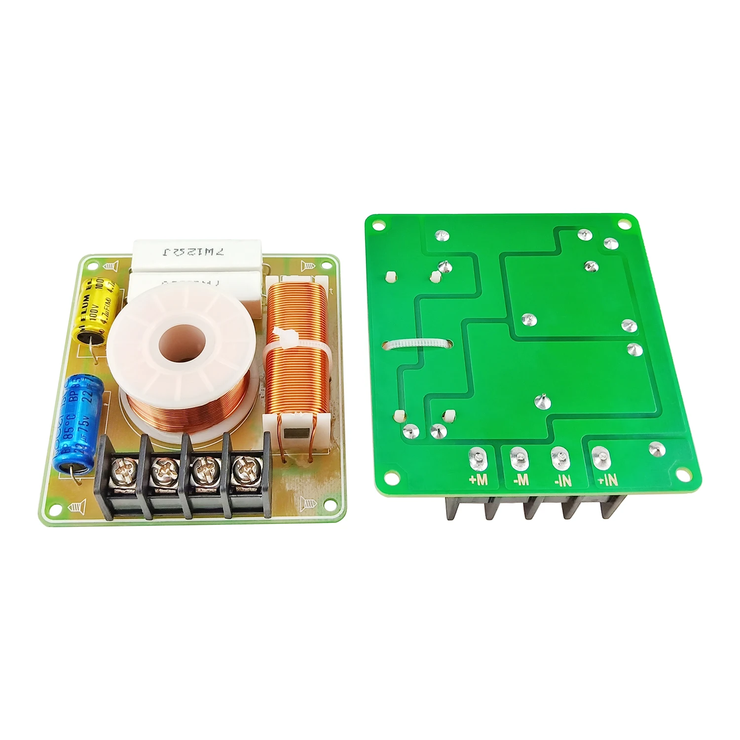 Divisor de frecuencia media de Audio de coche, altavoz cruzado de rango medio puro de 10-60W, 380HZ-3,8 KHZ, 1 vía, para 4-8 Ohm, 2 piezas