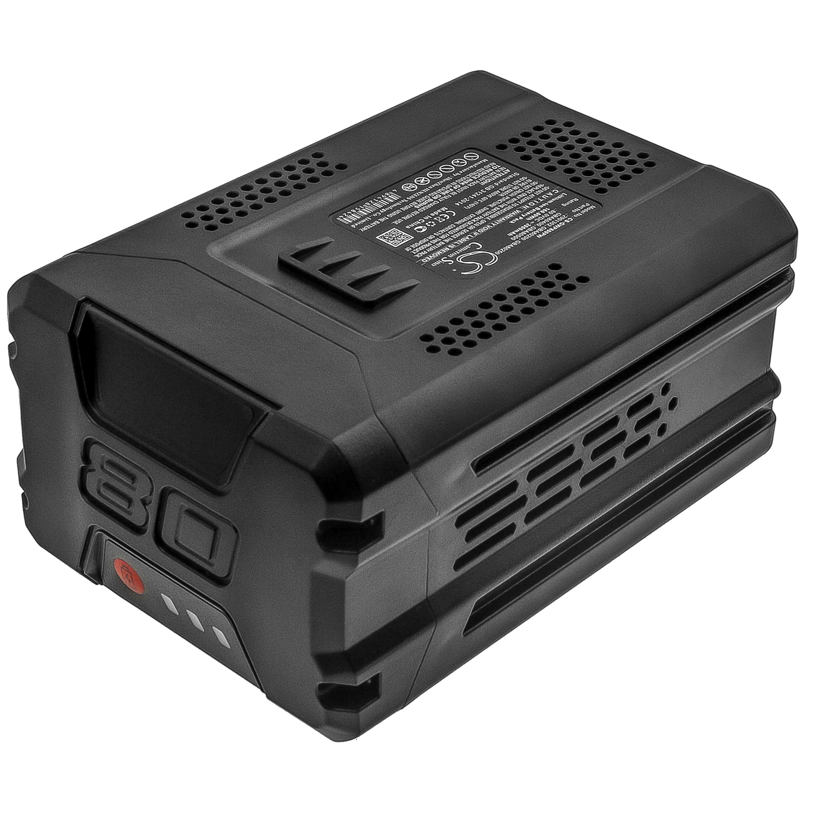 CS 2000mAh/160.00Wh battery for Greenworks 0V 145MPH - 580CFM Cordless Ba,BPB80L00,BPB80L2510,CS80L211,ED80L00,EDA75