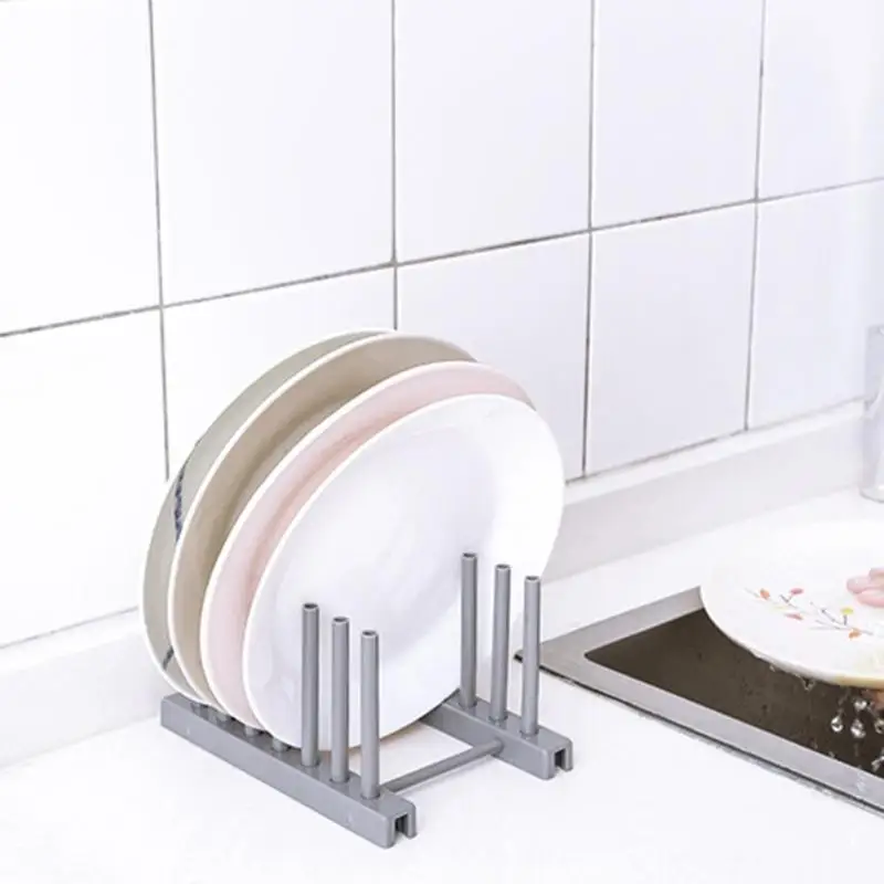 Creative Dish Plate Drain Rack Kitchen Tableware Drying Storage Tray Holder Multifunctional Cup Dish Storage Rack