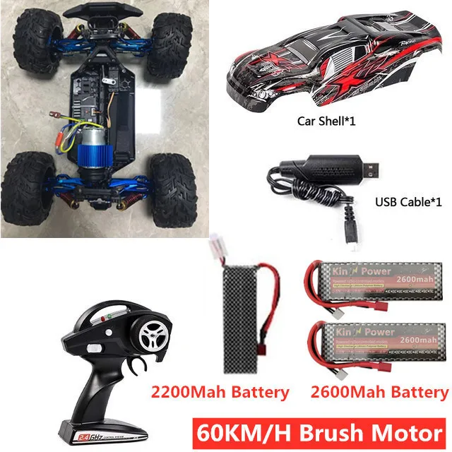 1:10 80 km 4WD borstelloze legering off-road afstandsbediening vrachtwagen auto 45 °   Klimmen Schokabsorptie Hoge snelheid Drift Racing RC Auto Speelgoed - afbeelding 1