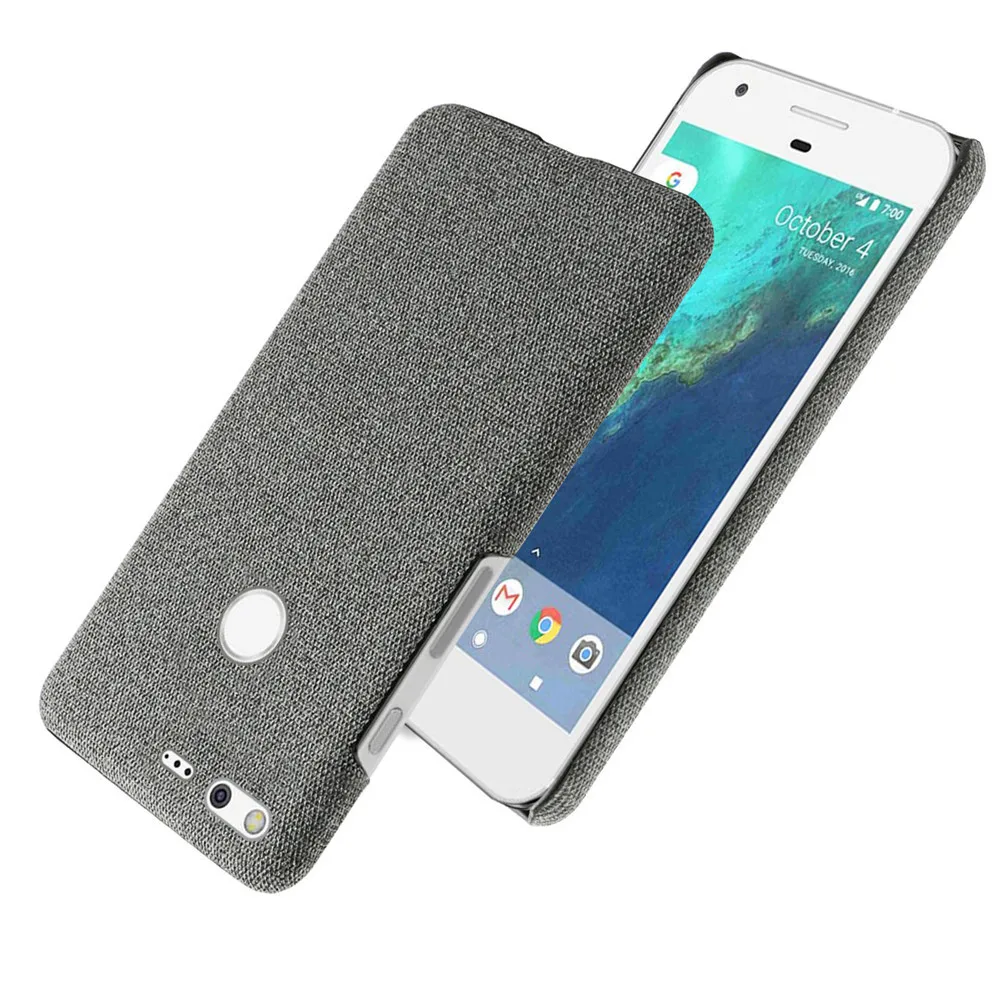 

Slim Cloth Texture Fitted Cover for Google Pixel XL Case Fabric Ultrathin Antiskid Capa For Google Pixel 5.0" / Pixel XL 5.5"