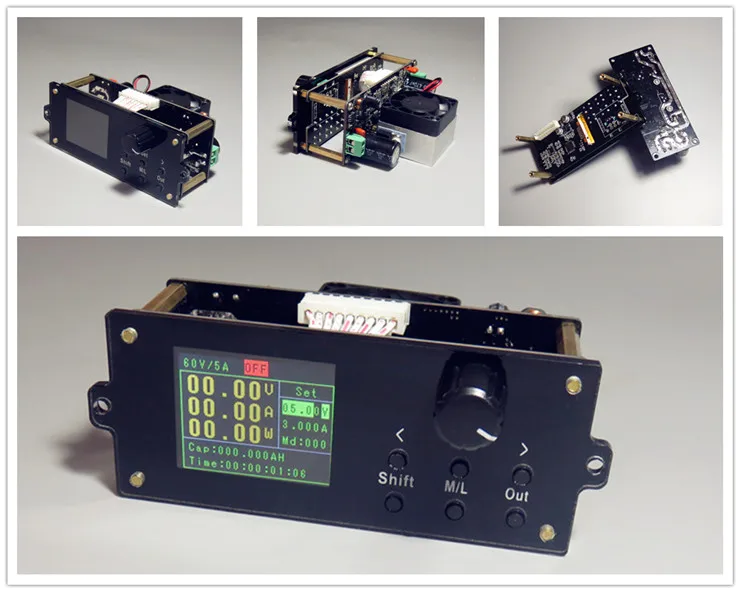 

DPX6005S DC DC Buck Converter CC CV Power Module 60V 5A Adjustable Regulated Laboratory Power Supply Voltmeter Ammeter