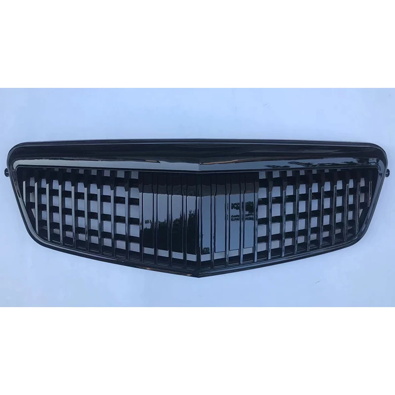 Car styling Middle grille For Mercedes-Benz E-Class W212 2009-2013 Modified to Maybach Silver Black front bumper Center Grille