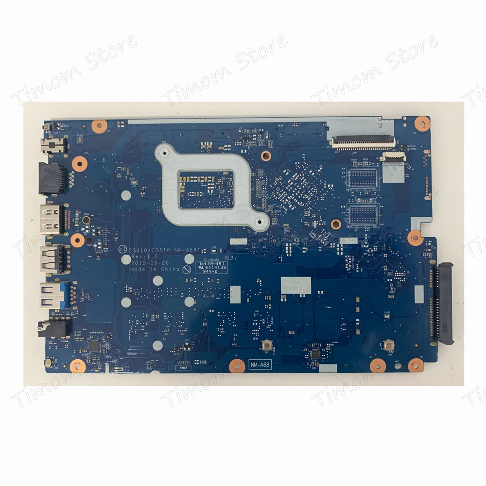 5B20K25407 5B20K25381 I3-5005UP UMA CG410/CG510 NM-A681 Laptop Integrated Motherboard FullTest for Lenovo 100-15IBD ideapad 80QQ