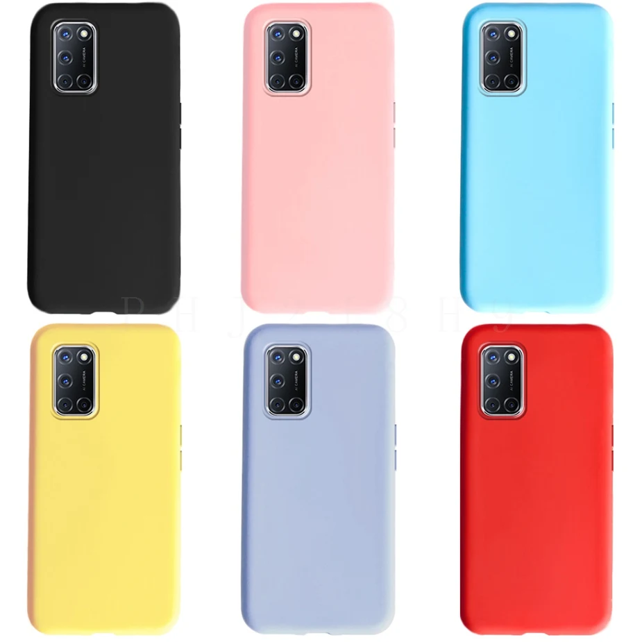 For OPPO A52 A72 A92 Case Silicone TPU Soft Phone Case For OPPO A72 A52 A 72 52 92 OPPOA72 OppoA52 Cases Candy Full Cover Coque