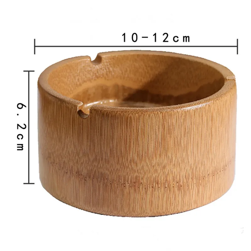 2PCS/set Bamboo ashtray smoking astray Hotel ashtray Office Ashtray