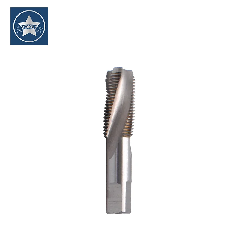 VOKET HSSE Inch Taper Screw Thread Tap RC R C 1/8 -28 1/4 -19 3/8 -19 1/2 -14 3/4 -14 Spiral Fluted thread Tapered Pipe Taps