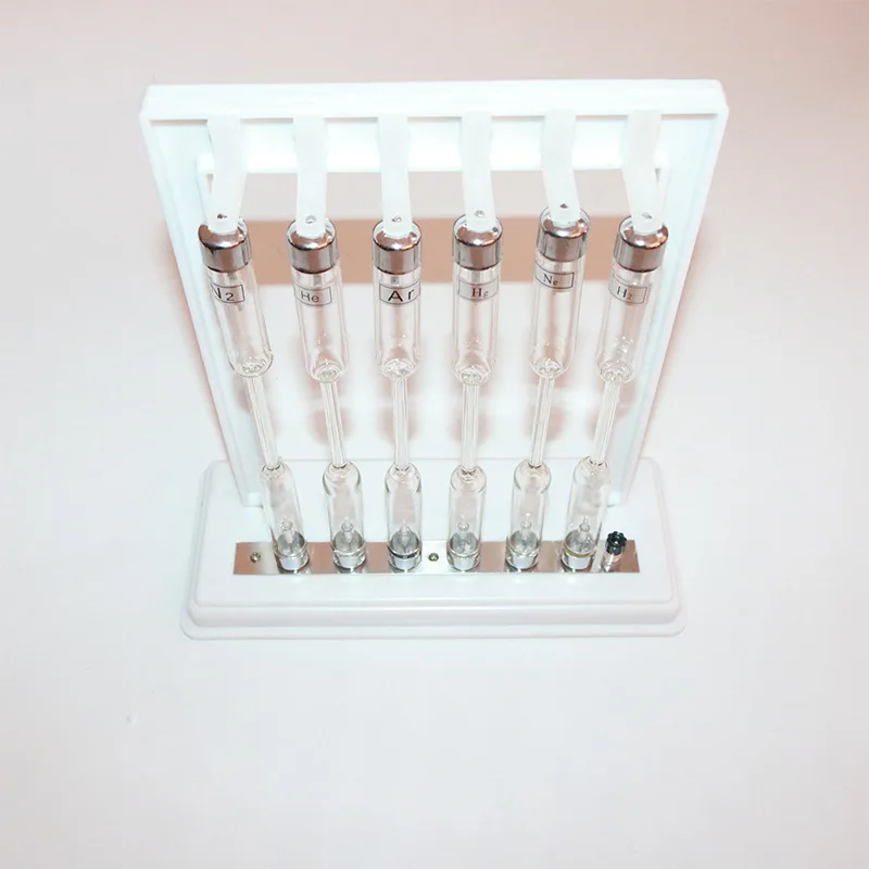 

Excellent spectrum tube group The emission of six spectrum tubes of hydrogen, helium and mercury Physics series