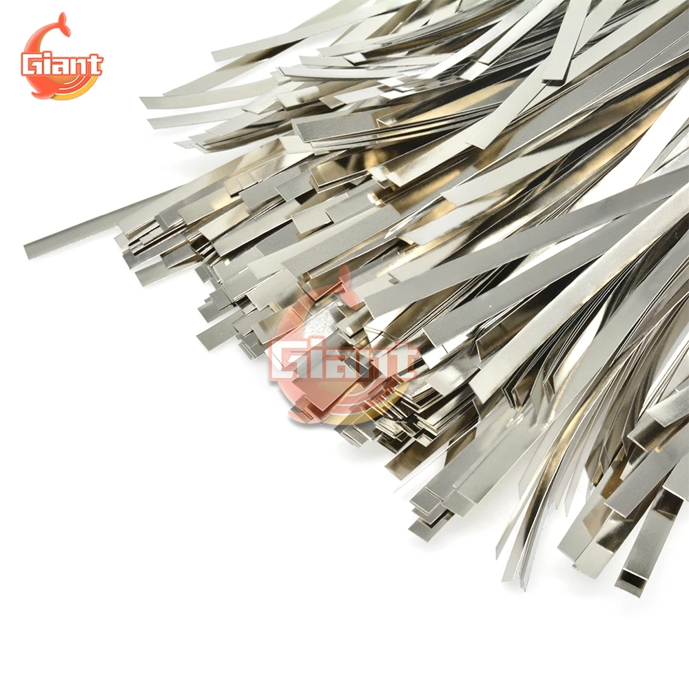 25/82/100mm Nickel Plated Steel Strip Nickel Plate Strap Strip Sheets for 18650 Battery Spot Welding Machine Welder Spot Welders