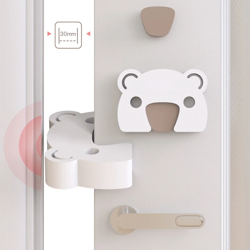 Door Stopper Baby Safety Cartoon Animal Thick Door Block Anti-Pinch Hand Kids Children Finger Protect White Eva Door Stoppers