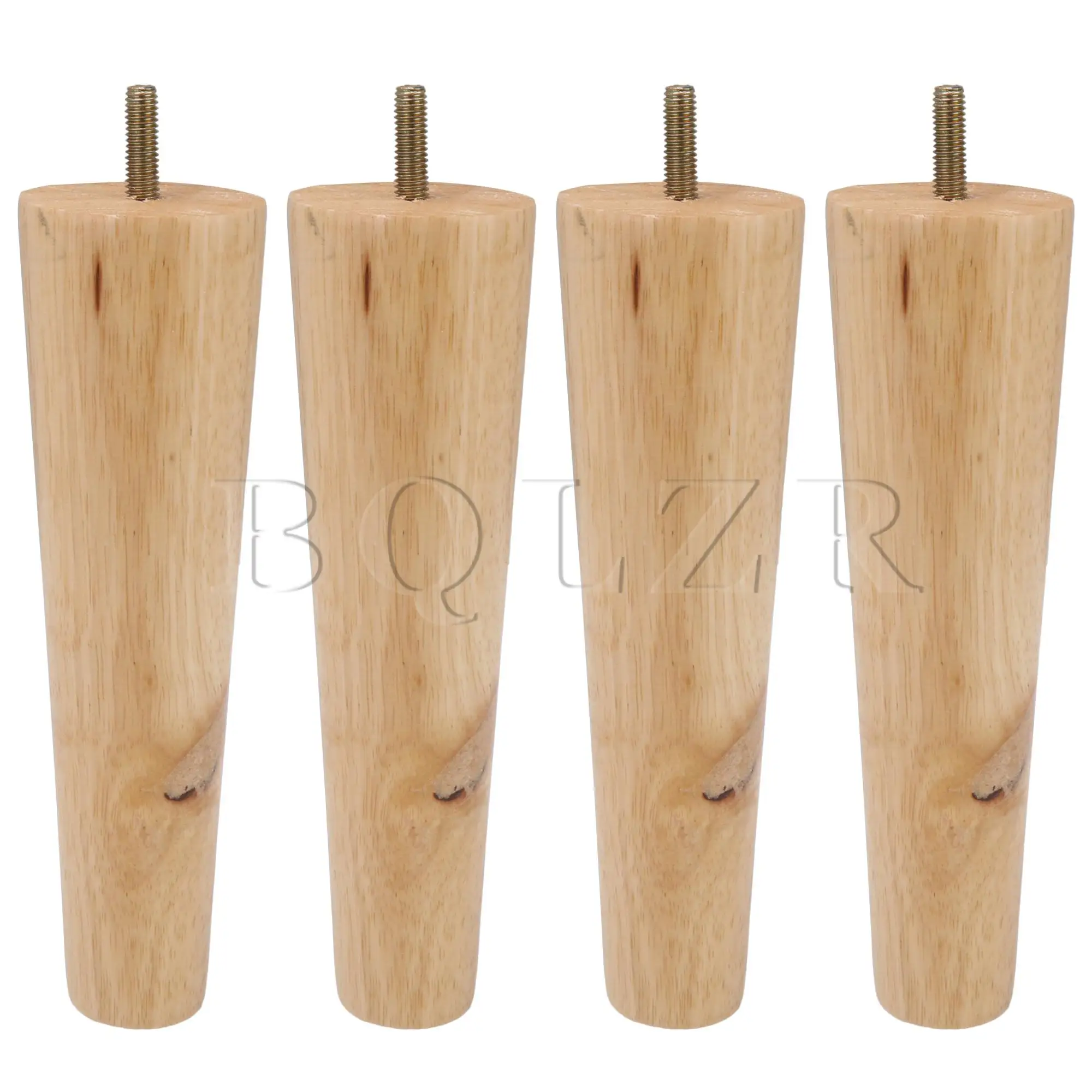 

BQLZR 4Pcs Height 10-30cm Solid Wood Furniture Legs Protetor Sofa Bed Cabinet Table and Chair Replacement Feet Cone Shaped