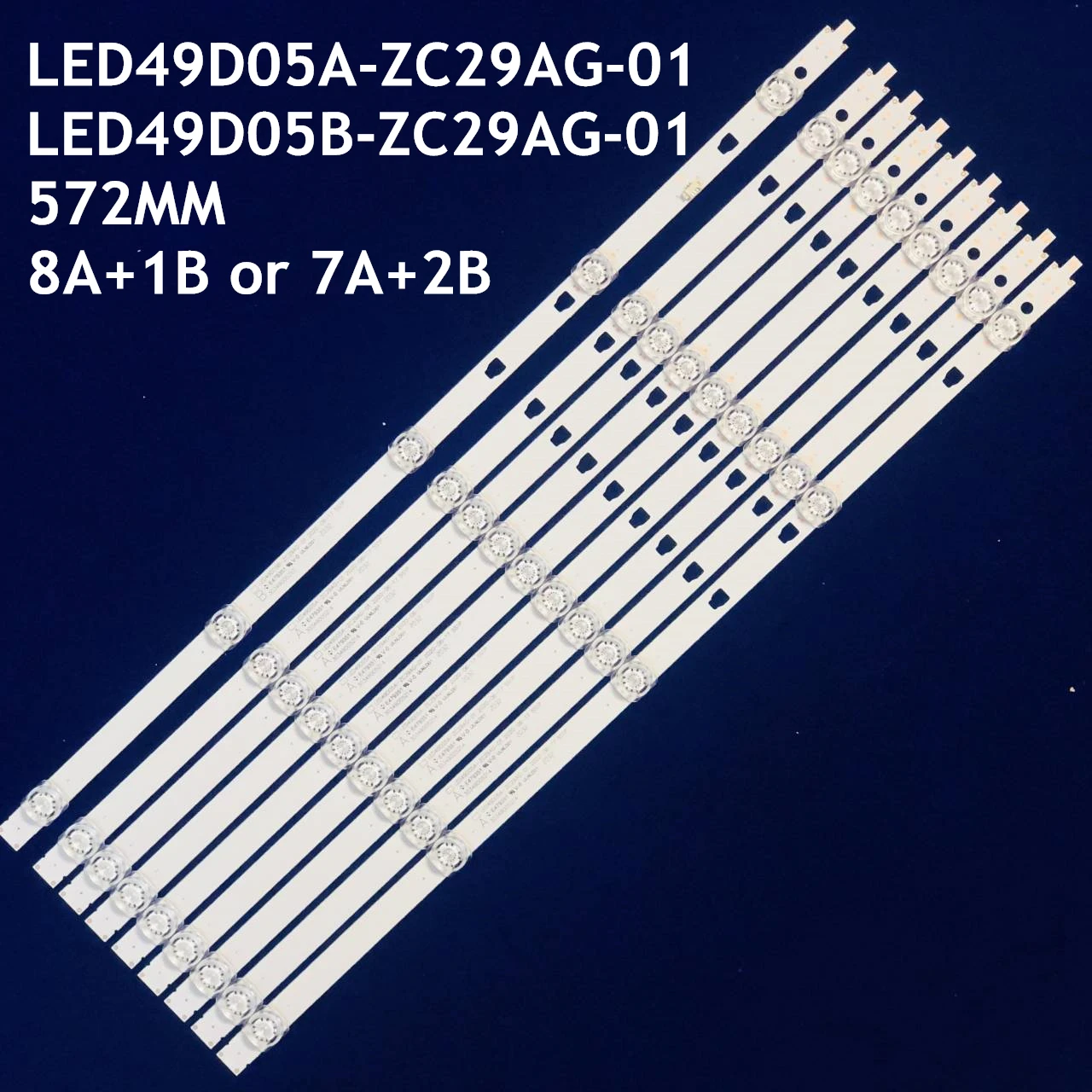 

LED Backlight strip 5 lamp for LS50A51 U50H3 LED49D05A-ZC23AG-03 LED49D05B-ZC29AG-01 08 05A 11 V500DJ6-QE1 50C61 LT-49MA875