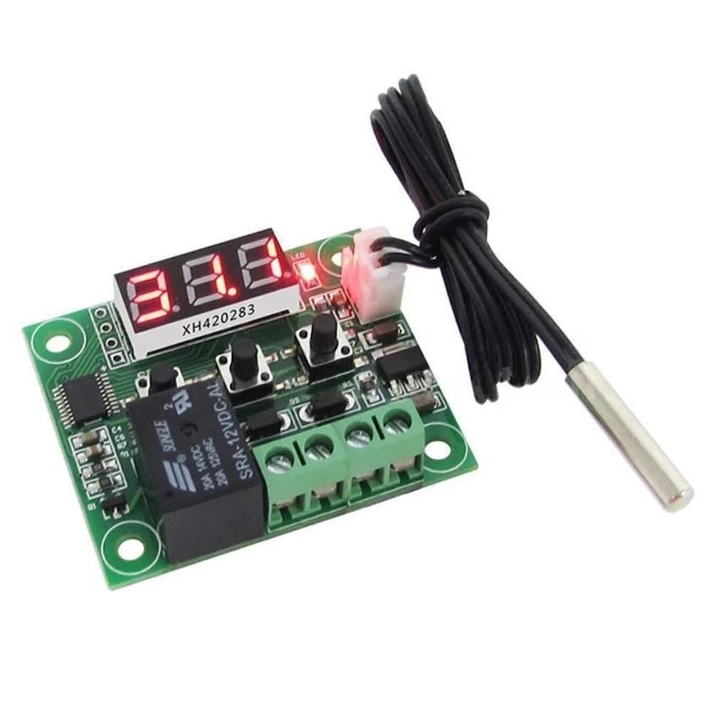 W1209 -50-100C DC 12V Digital Temperature Controllear Thermostat Temperature Control Thermostat Switch Plate W1209 Case