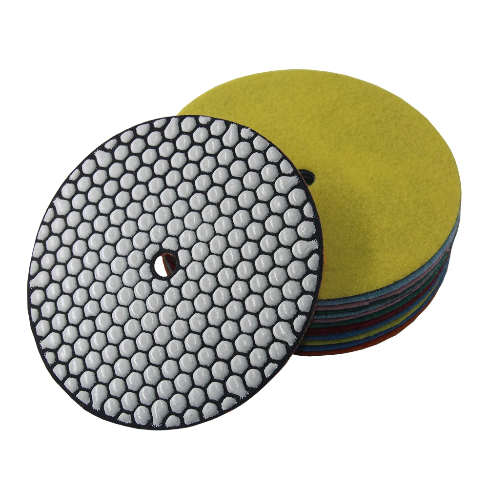 

7"180mm Dry Polishing Pad Resin Diamond Grinding Disk For Concrete Marble Granite Grit 50-3000#