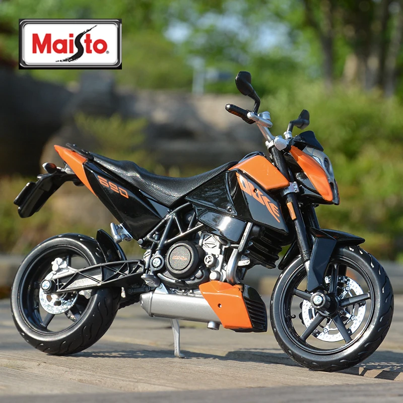 Maisto 1:12 KTM 690 Duke Orange Druckguss Fahrzeuge Sammeln Hobbies Motorrad Modell Spielzeug