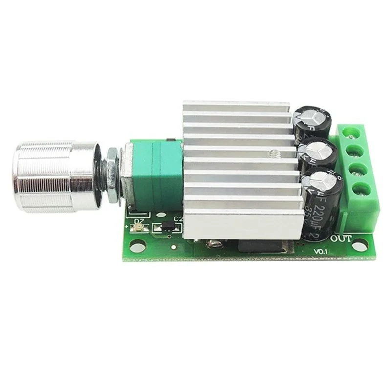12V 24V 10A PWM DC Motor Speed Controller Adjustable Speed Regulator Dimmer Control Switch for Fan Motors LED Light