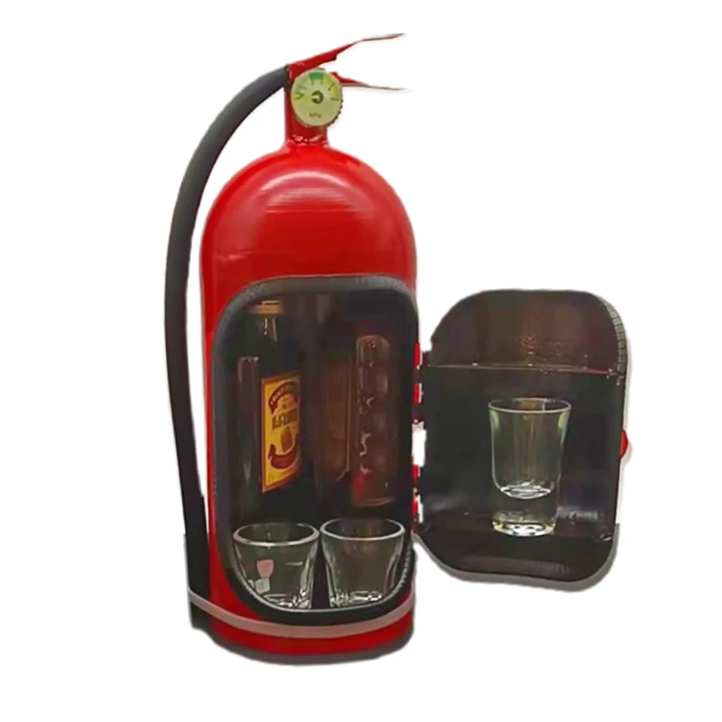 Fire Etinguisher Mini Bar Christmas Gift Can Bar Simulation Fire Extinguisher Desktop Ornament Home Decor E2S