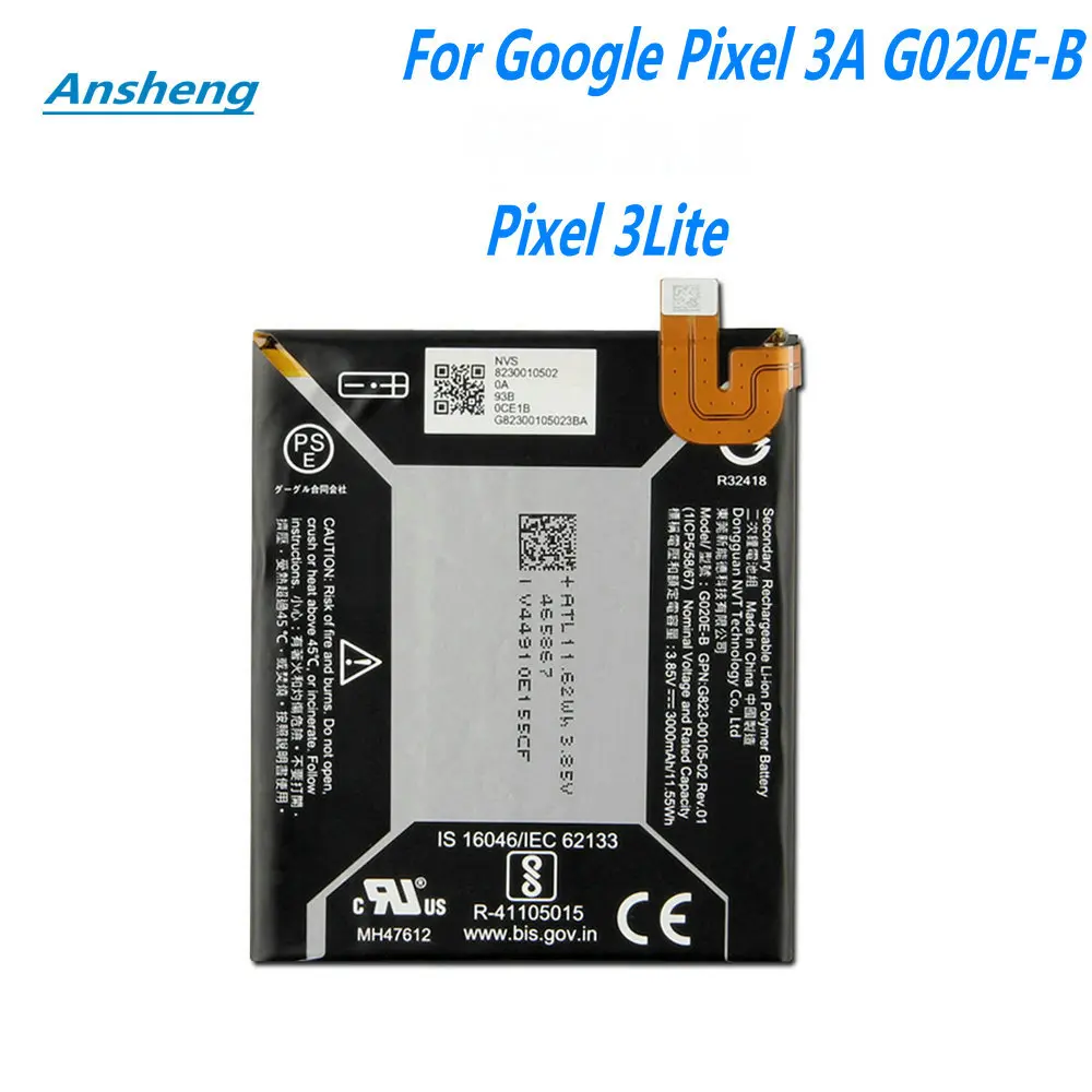 Original  G020A-B G020E-B Battery For Google pixel 3A XL Pixel 3A Pixel 3Lite Mobile Phone