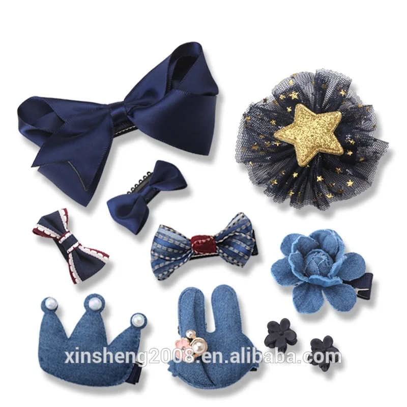 

10Pcs Cute Crown Bowknot Kind Hairpin Set Flower Star Girls HairClip Hair Accessory Headwear Headband Hairgrip New
