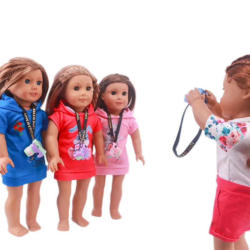 Mini Camera Phụ Kiện Búp Bê Cho 18Inch Mỹ 43Cm Cho Bé Mới Sinh Ra Nancy Wellie Wisher Barbies Thế Hệ Chúng Ta cô Gái Đồ Chơi