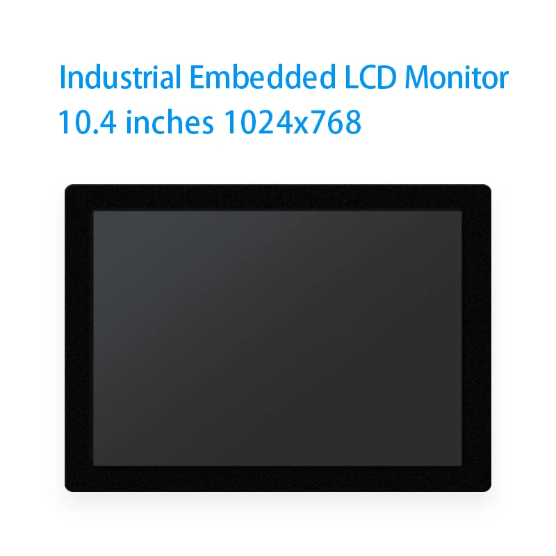 10.4 Inch Industrial LCD Display Monitor Resistive Touch Screen 1024*768  Buckles Mounting for production Monitoring