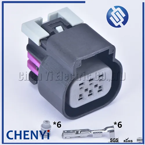 Imagen 1 del producto Conector impermeable automotriz de 6 pines, arnés de cables de accionamiento del Motor del acelerador, enchufe 15355297 15418498 para BUICK Chevrolet