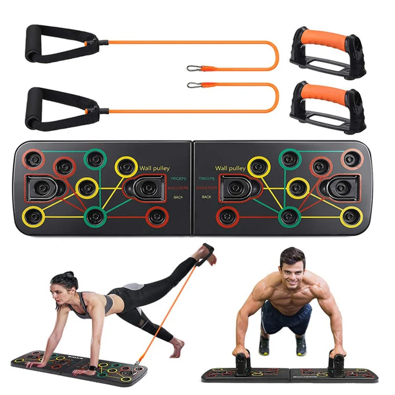 

9 in 1 Push Up Rack Board Body Building Exercise Tools Push-up Stands Body Building Comprehensive Training Gym Exercise