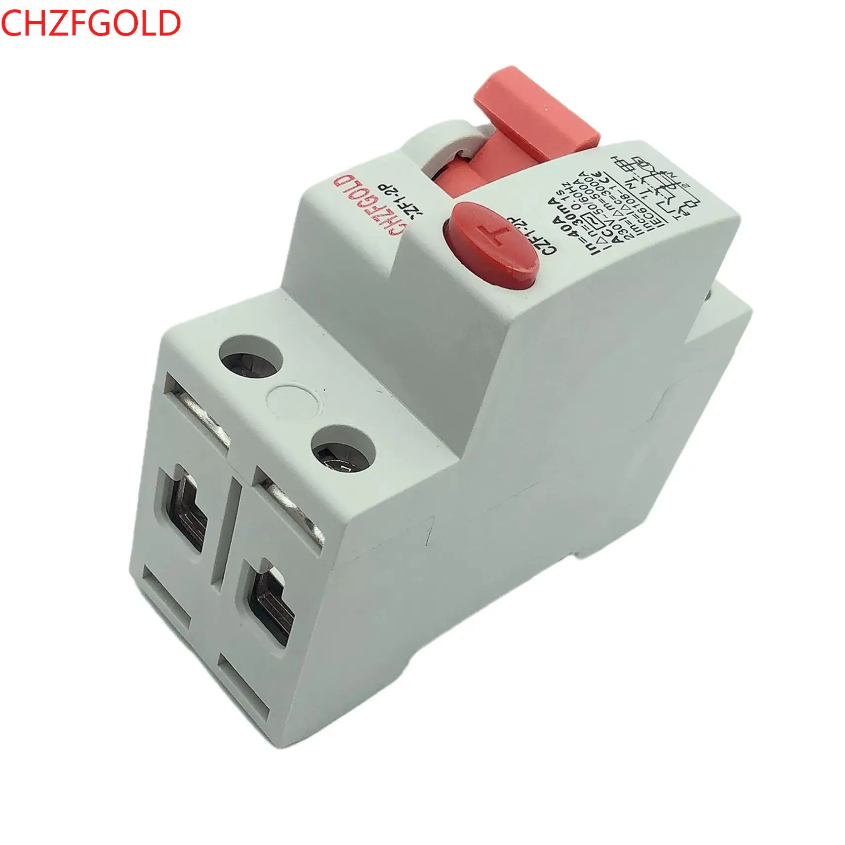 AC 2P 16A 10mA 30mA 6KA RCCB RCD 110V 230V interruttore corrente residuo interruttore differenziale interruttore di sicurezza CHZFGOLD