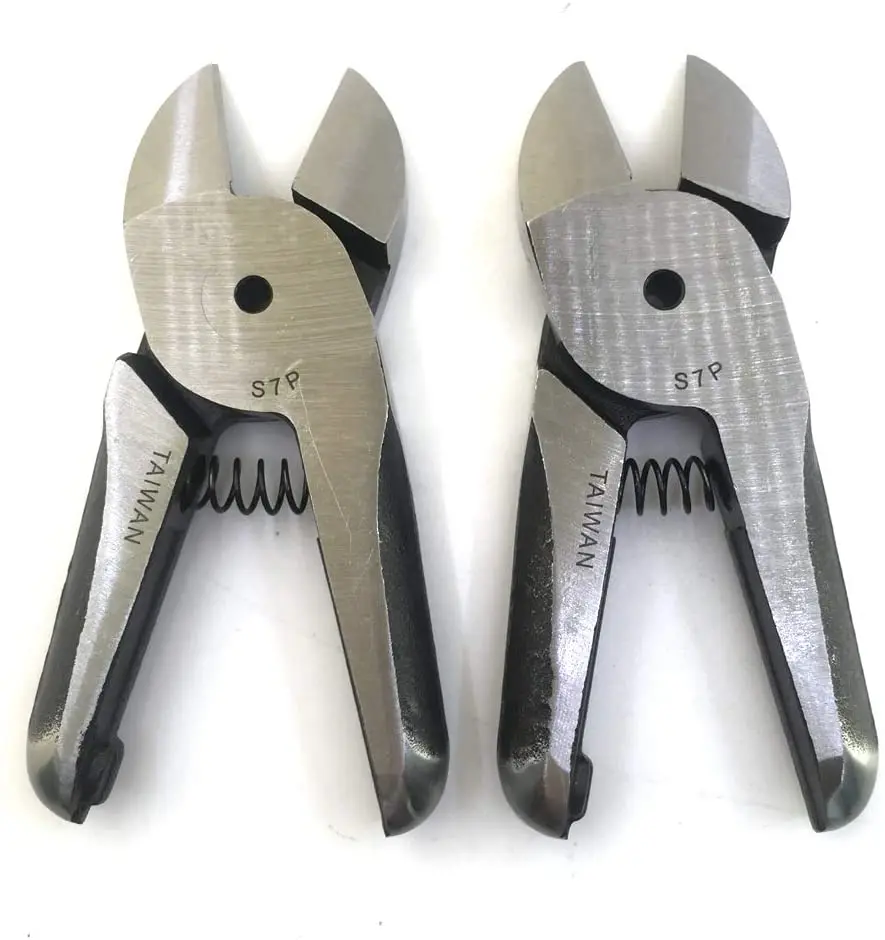 

Wilin Pieces Air Nipper HS30 Pneumatic Shear S7P Replacement Blades 5mm Metal Wire Cutter Heads 2.5mm Steel Wire Scissors