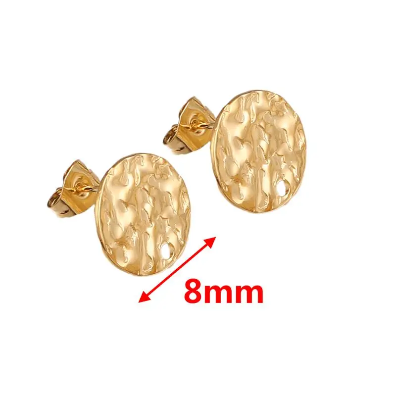 Image 5: Connecteurs de boucles d'oreilles en acier inoxydable, 10/20 pièces, paramètres de boucles d'oreilles pendantes faits à la main, crochet pour bricolage, accessoires de fabrication de bijoux