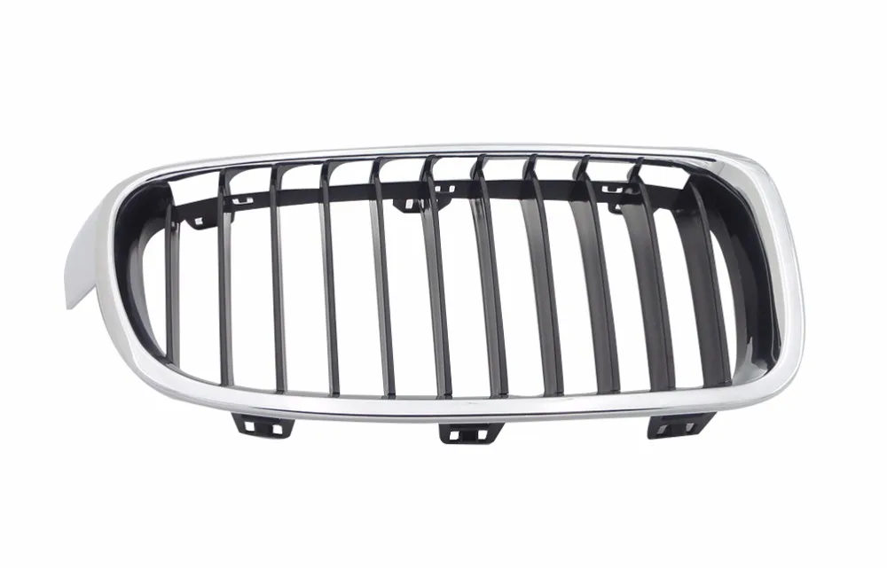 1Pcs Chrome Front Kidney Hood Grille Grill Right Passenger Side 51137255412 For BMW 3series F35 2012-2014