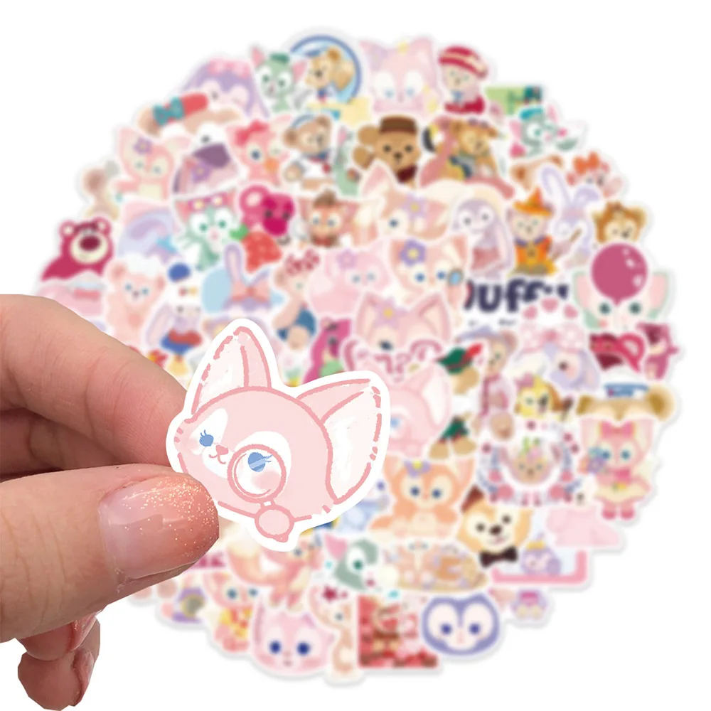 10/30/50/100pcs Disney Cute LinaBell Duffy Bear Graffiti Stickers Cartoon Decals Kids Toy Scrapbook Diary Laptop Phone Sticker