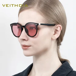 VEITHDIA Sunglasses Women Luxury Vintage Polarized Sun Glasses Photochromic UV400 Cat Eye Ladies Fashion Eyewear Female K8520