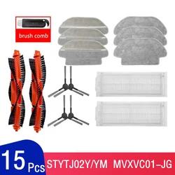 For XIAOMI MIJIA Sweeping Mopping Robot Vacuum Cleaner STYJ02YM Spare Part Pack Kits Side Roller HEPA Filter Main brush Mop