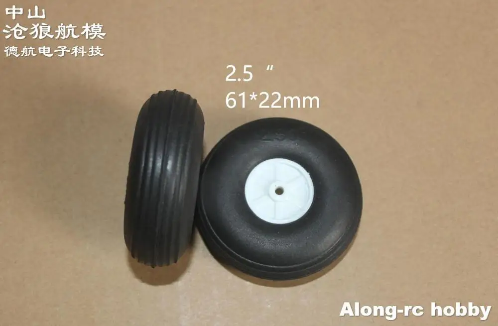 Pièce de rechange pour avion d'entraînement FUNCUB, envergure de 100mm, 2 pièces --- train d'atterrissage principal avec roue pour modèle d'avion RC à monter soi-même