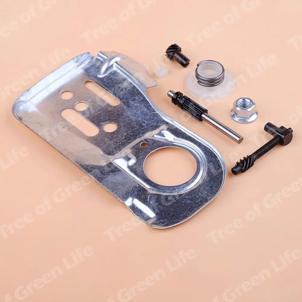 Dây Chuyền Thanh Dẫn Tấm Husqvarna 445 450 445E 450E Bơm Dầu Con Sâu Gear Điều Chỉnh Siết Bu Lông Hạt Bộ Máy Cưa Xích 544094001
