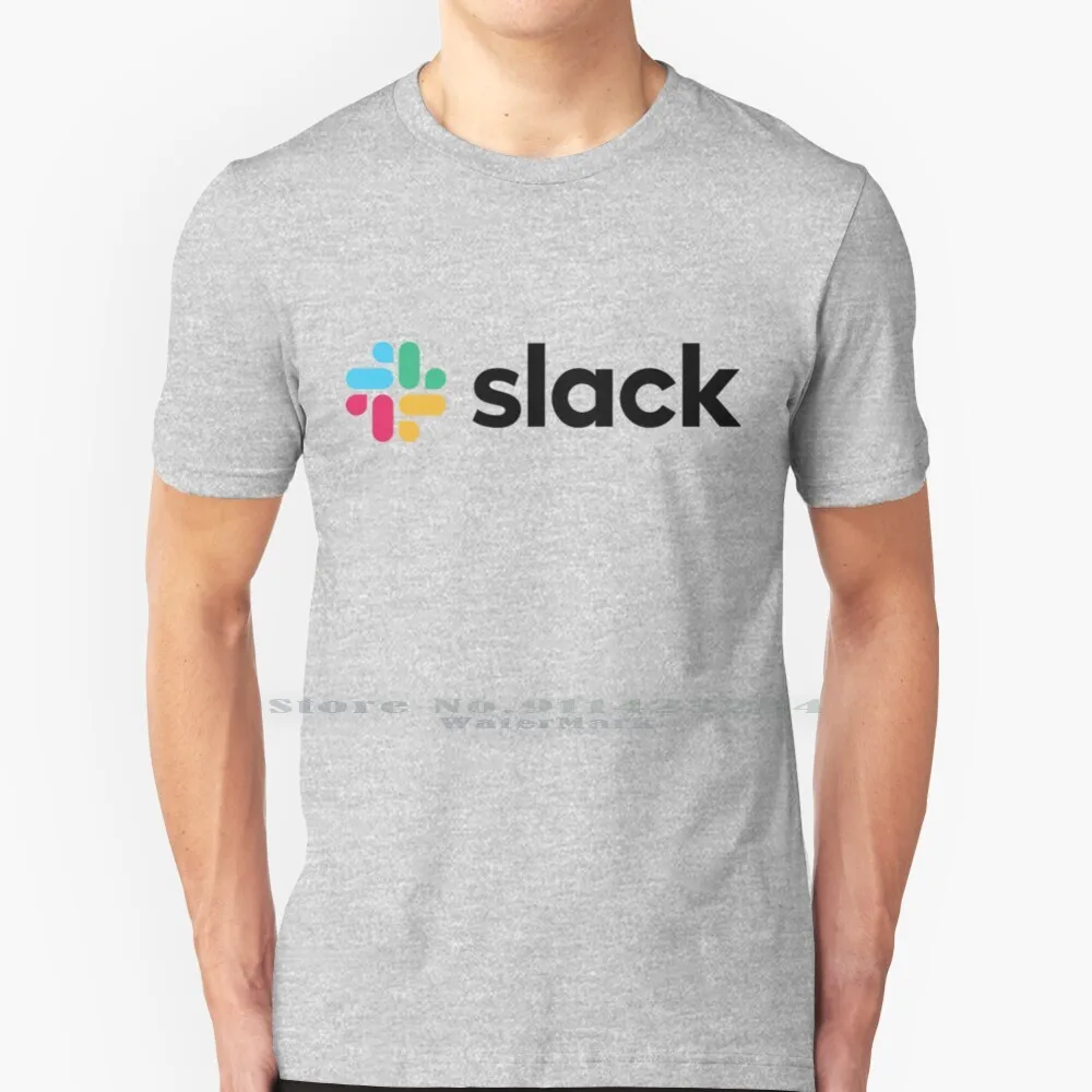 Slack New Logo 100% Cotton T Shirt Slack Tee Short Sleeve Long Sleeve Gift