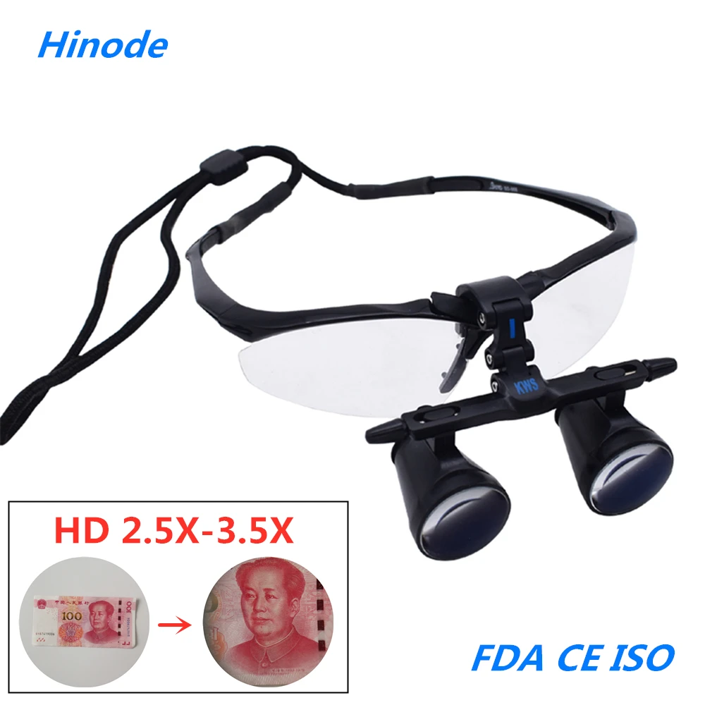 

2.5X 3.5X Medical Surgical Dental Galileo Binocular Magnifier Loupes Protective Spectacles Glasses FD-503G Industry detection