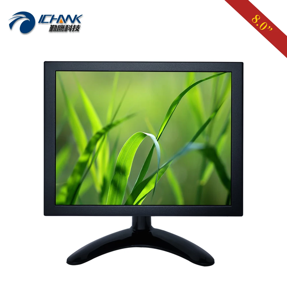 

8" HDMI-in Display 1024x768 Metal Iron Shell Monitor IPS Small Anti-interference Industry Medical LCD Screen Monitor B080TN-ABHV