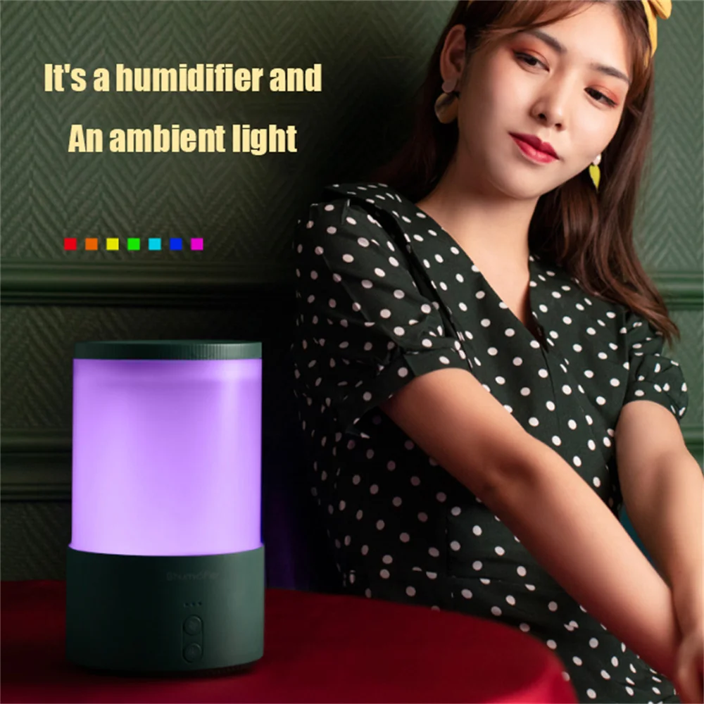 

Air Humidifer 7 Colors Night Lights Double Spray Aroma For Home Logs desktop USB Bedroom Air Conditioner Has High Fog Capacity