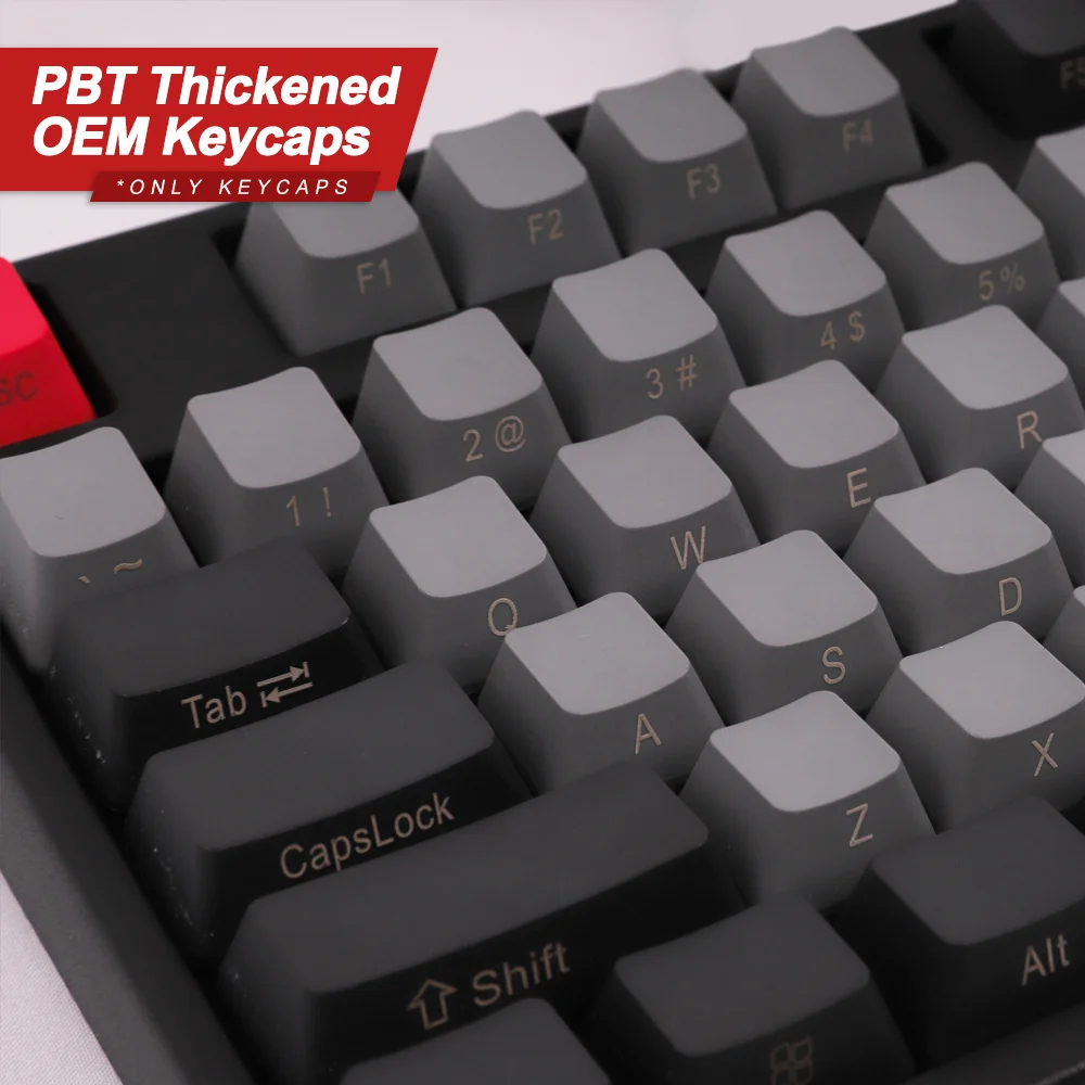 

DOLCH Mechanical Keyboard Keycaps PBT OEM Profile Height 108 Keys for 60% 80% 104 Keyboard GK61 SK61 Anne Pro 2